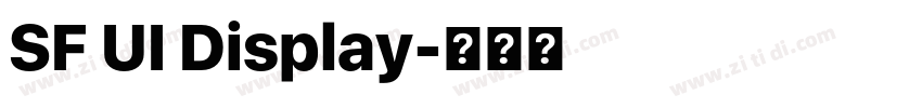 SF UI Display字体转换 SF UI Display字体转换
